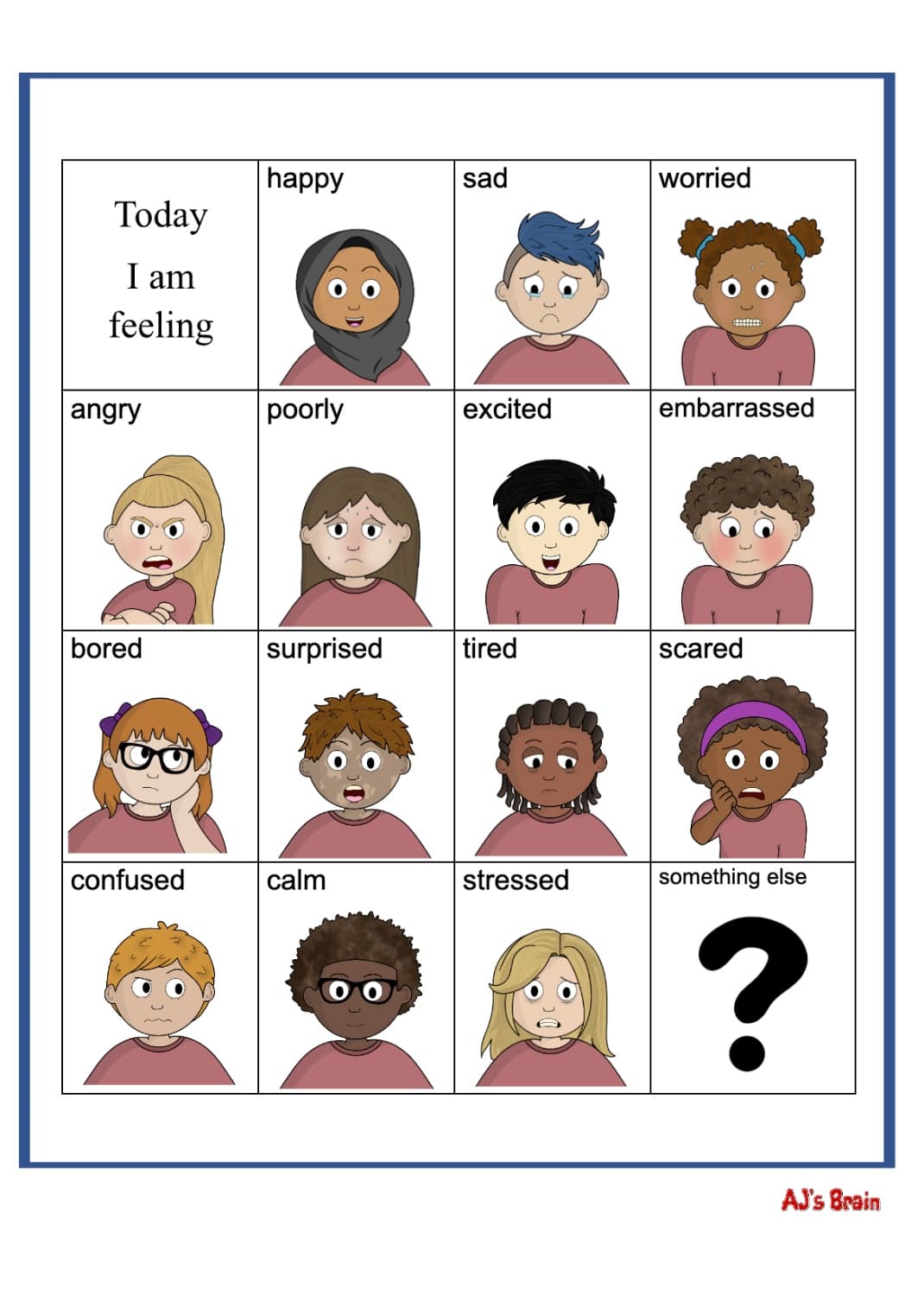 Example activity sheet
